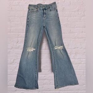 American Eagle Outfitters Light Blue Flare Jeans